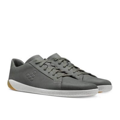 Vivobarefoot Men's Geo Court II Casual Shoes - Grey USA [RIO923684]